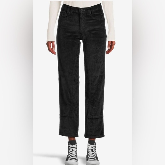 NWT Free People Risk Taker Straight Cord Pant 28 Black - Picture 1 of 10
